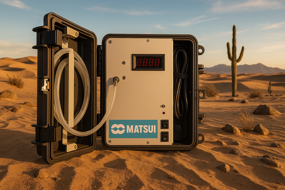 Matsui equipment in desert scene