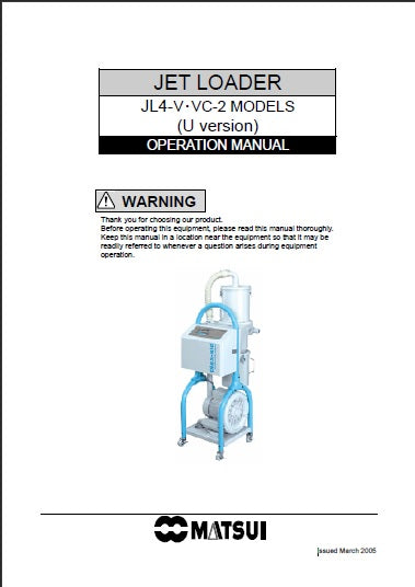 グランドホールセール JL4 Operation Manual (2-direction loading) – Matsui America その他