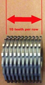 Rotating Cutter Small for SMGL-100-1 (10 rows of teeth per cutter)